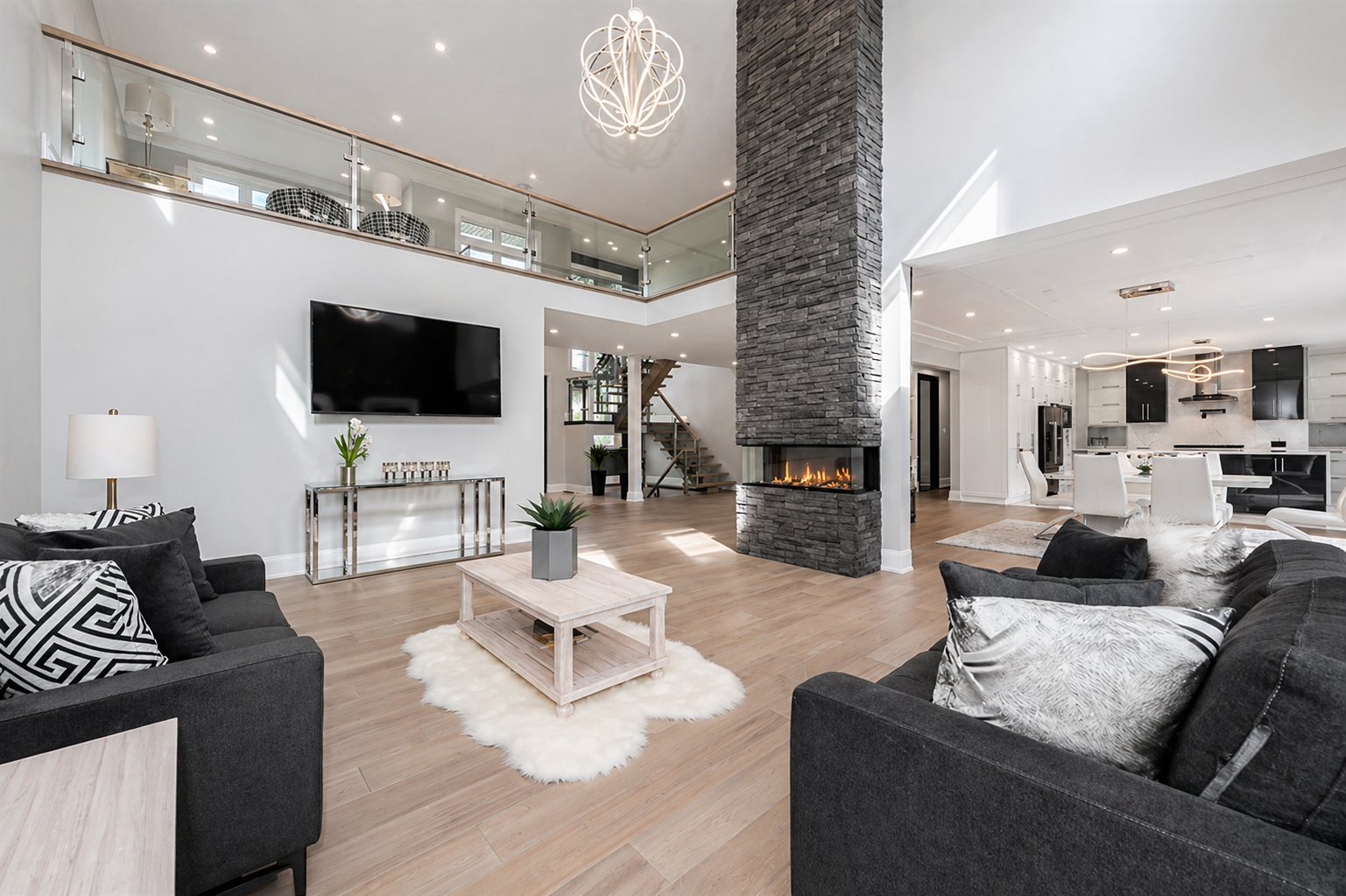Double-Height Living Room